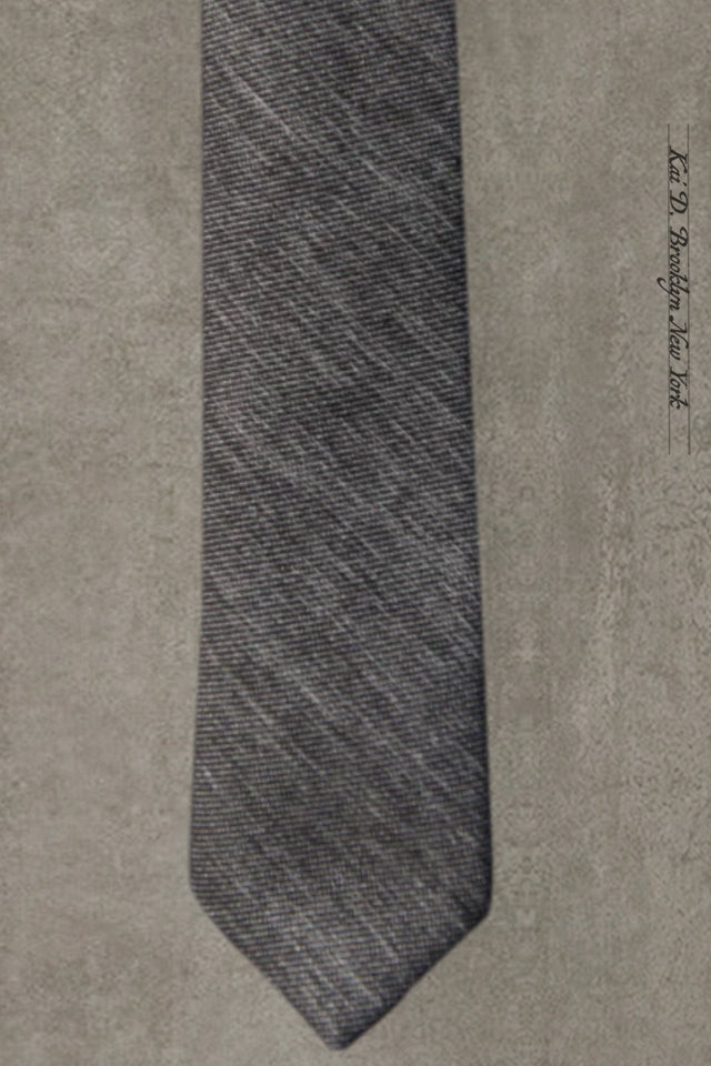 Silk Cotton Heather Twill Tie