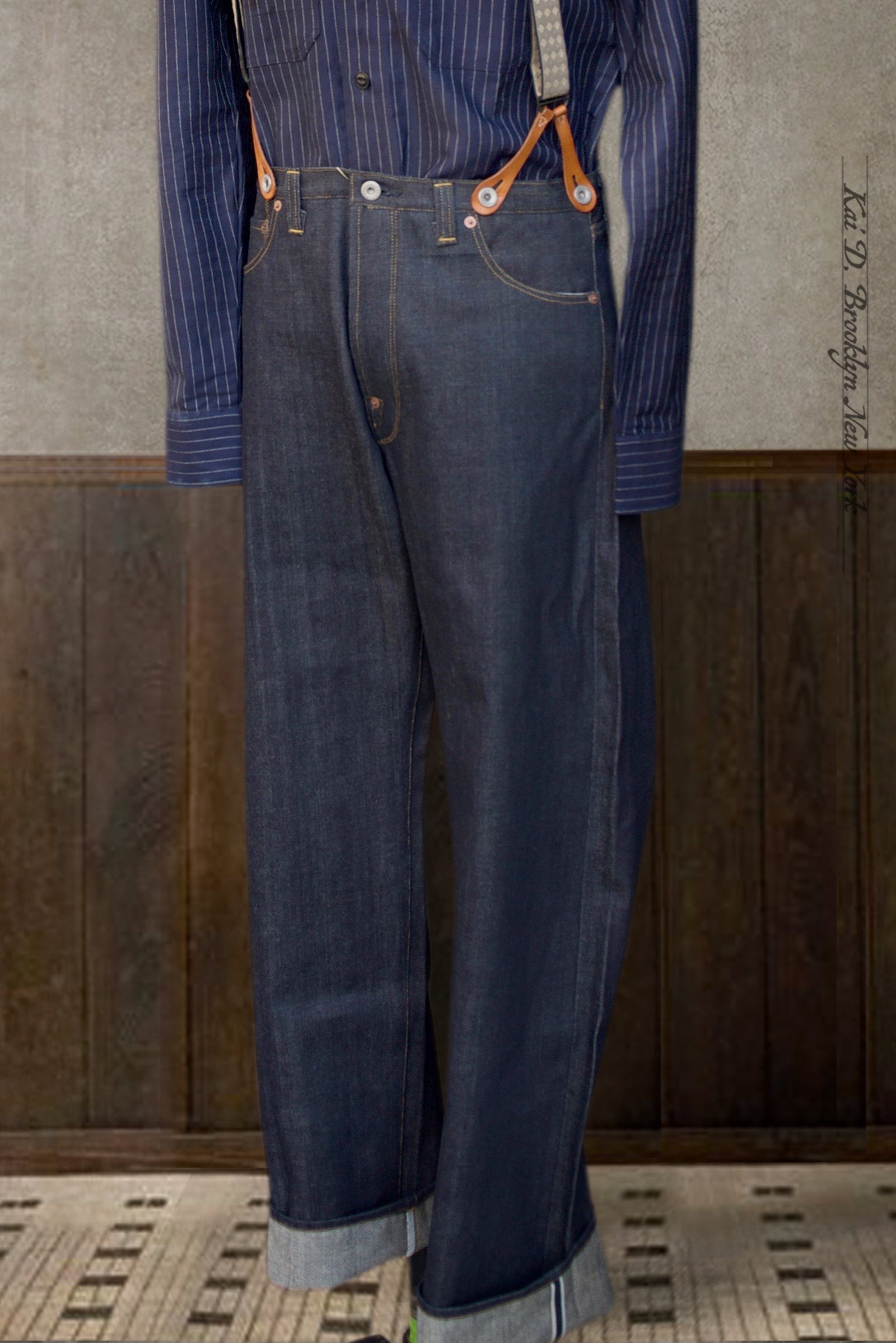 Blanket Single Needle Jeans One Wash Indigo 32 34 36