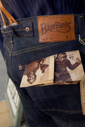 Blanket Single Needle Jeans One Wash Indigo 32 34 36