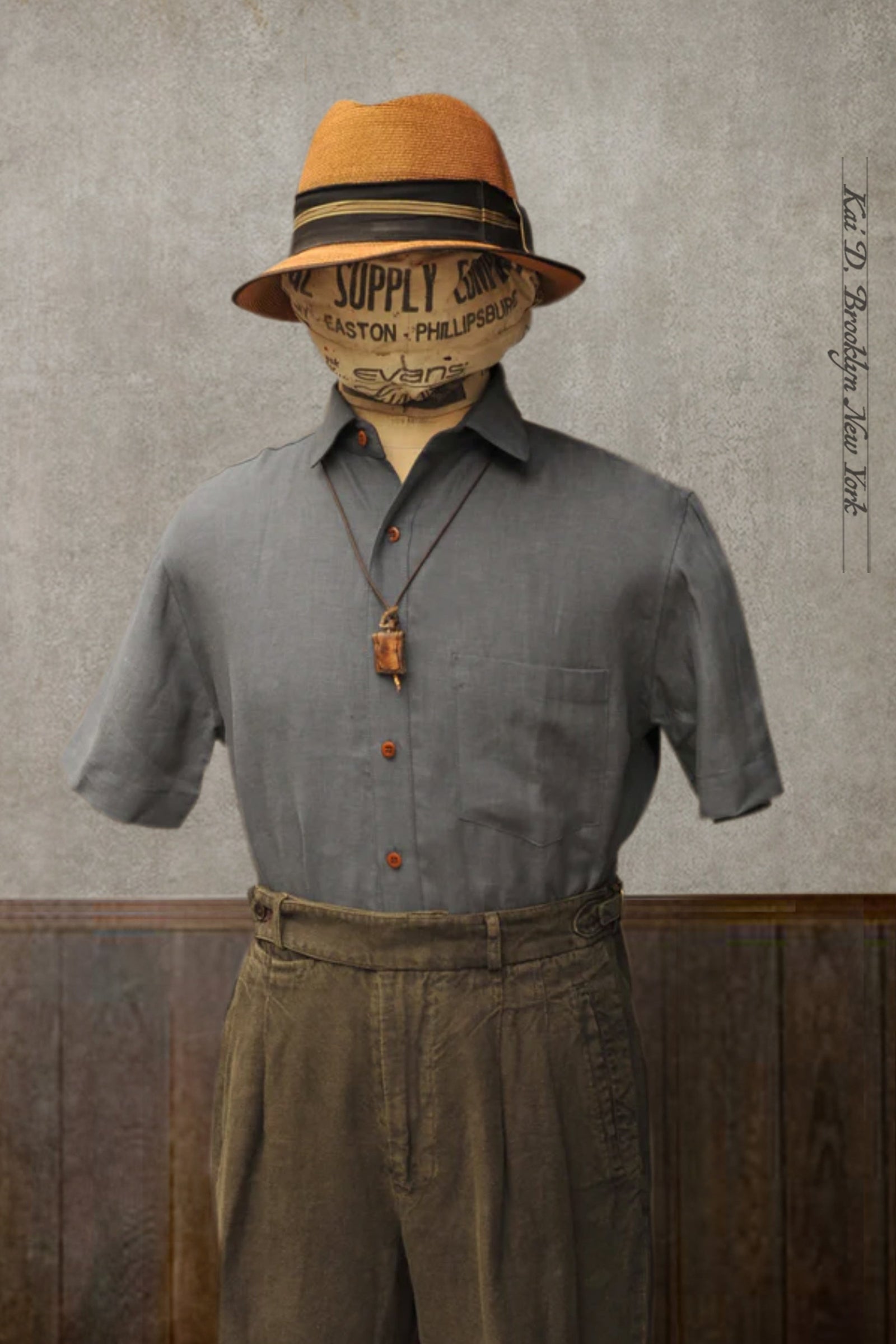 Cassady Shirt - Slate Grey Belgian Linen - M, L, XXL