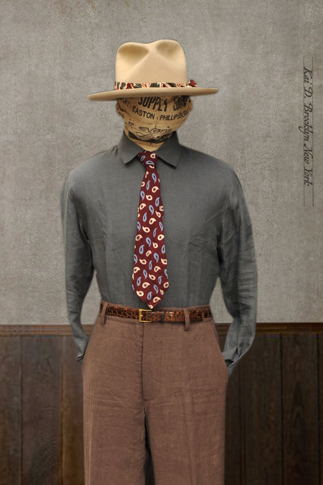 Delancey Shirt - Belgian Linen - Slate Grey - M,L, XL, XXL