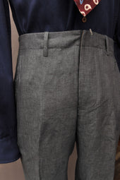 Light Belgian Linen Borough Pants Grey 30 32 34 36 38