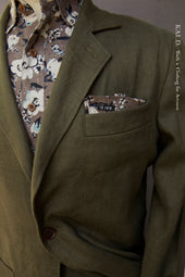 Shoemaker S Jacket Crosshatched Linen Twill S M Xl