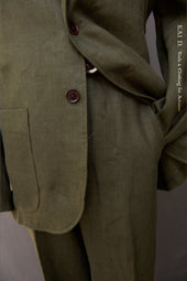 Shoemaker S Jacket Crosshatched Linen Twill S M Xl