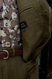 Shoemaker S Jacket Crosshatched Linen Twill S M Xl