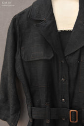 Earhart Jumpsuit Stipple Weave M L