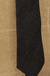 Stipple Weave Linen Wool Tie