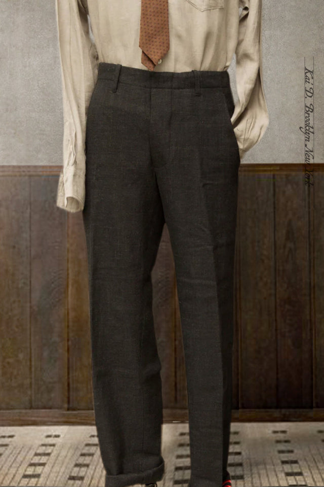 Borough Pants - Black Stipple Weave - 30, 34, 36, 38
