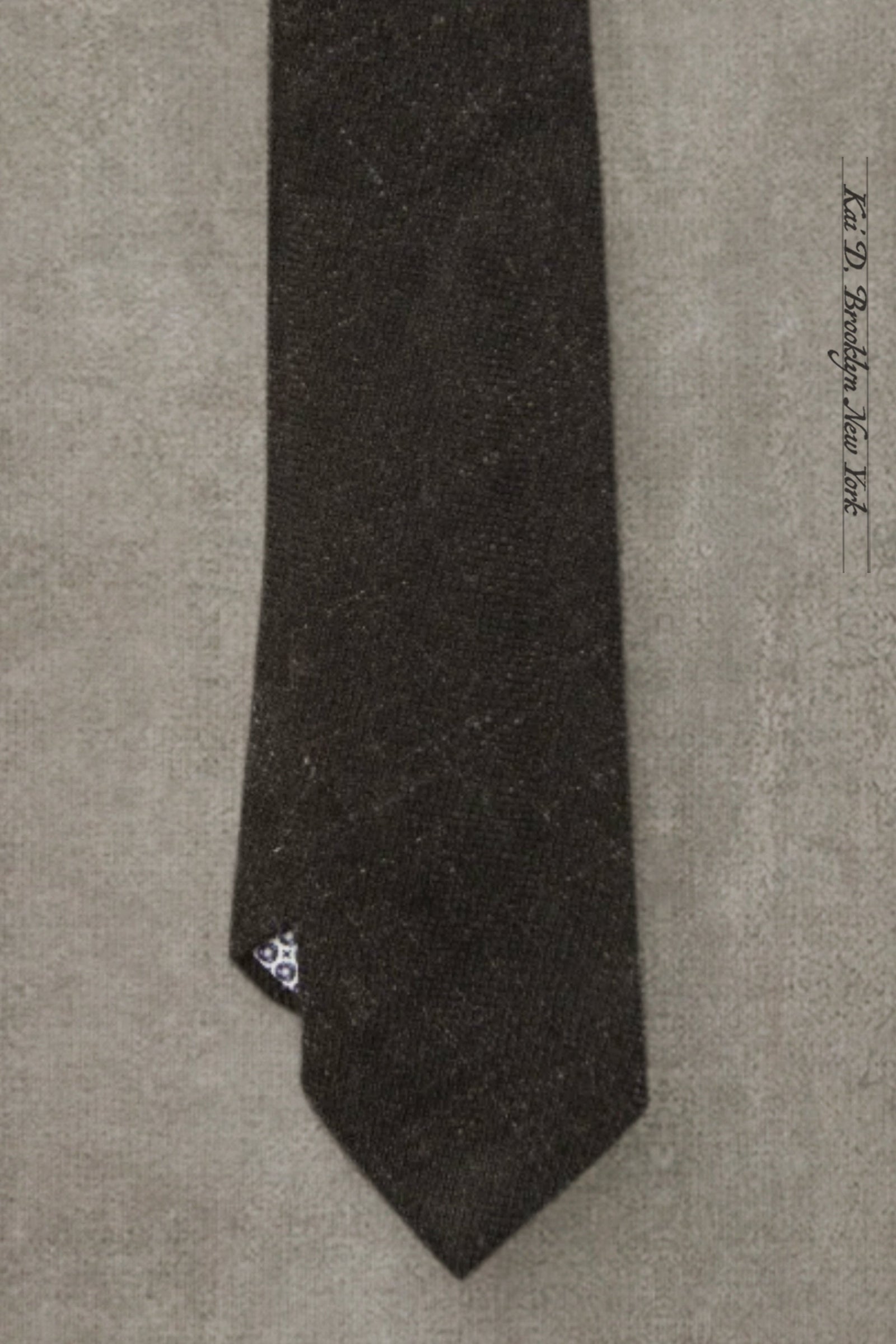 Stipple Weave Linen Wool Tie