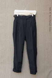 Isa Belted Pants Pin Stripe Virgin Wool M