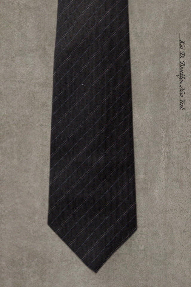 Super 120s Wool Tie - Midnight