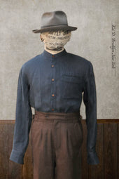 Tanner Shirt Natural Dyed Linen Twill M L Xl