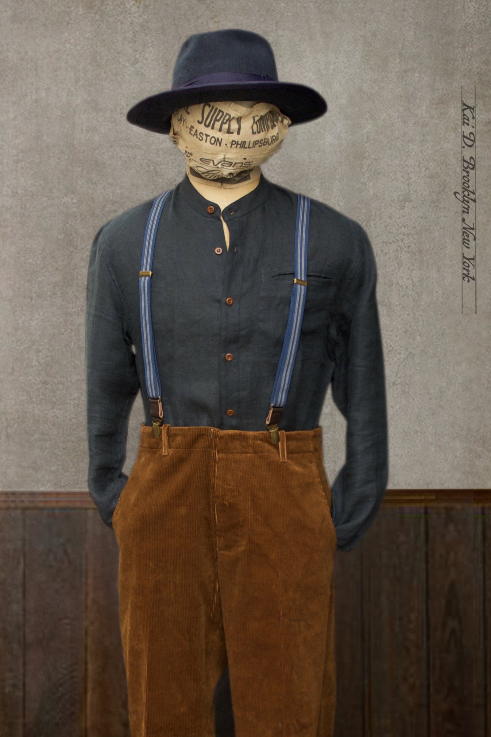 Tanner Shirt - Natural Dyed Linen Twill - M, L, XL