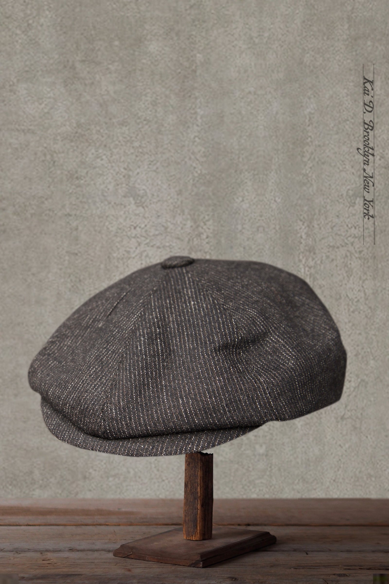 Peaky Hat -Texture Striped Wool - M, L, XL