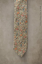 Tiny Retro Floral Tie