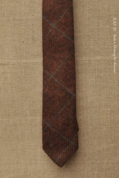 Irish Wool Plaid Tie Deep