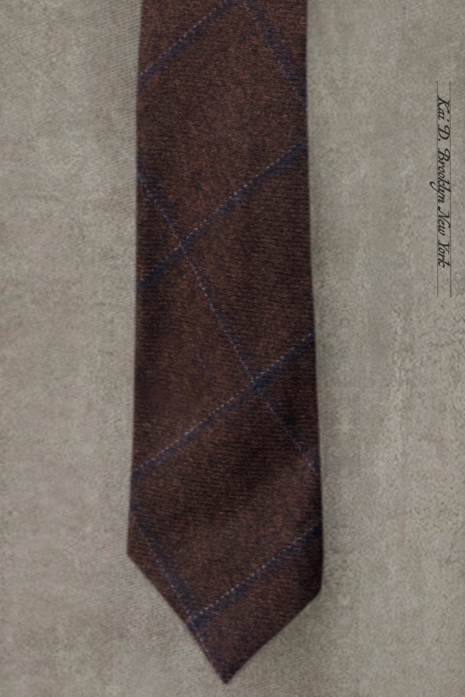 Wool Cashmere Plaid Tie