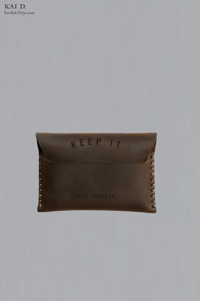 Slim Tuck Wallet - Charcoal