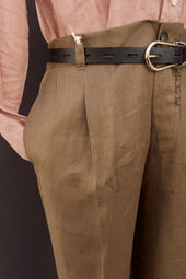 Tuscany Pleated Pants Air Weight Linen 32 34 36