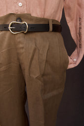 Tuscany Pleated Pants Air Weight Linen 32 34 36