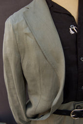 Tuscany Jacket Green Air Weight Linen M L Xl