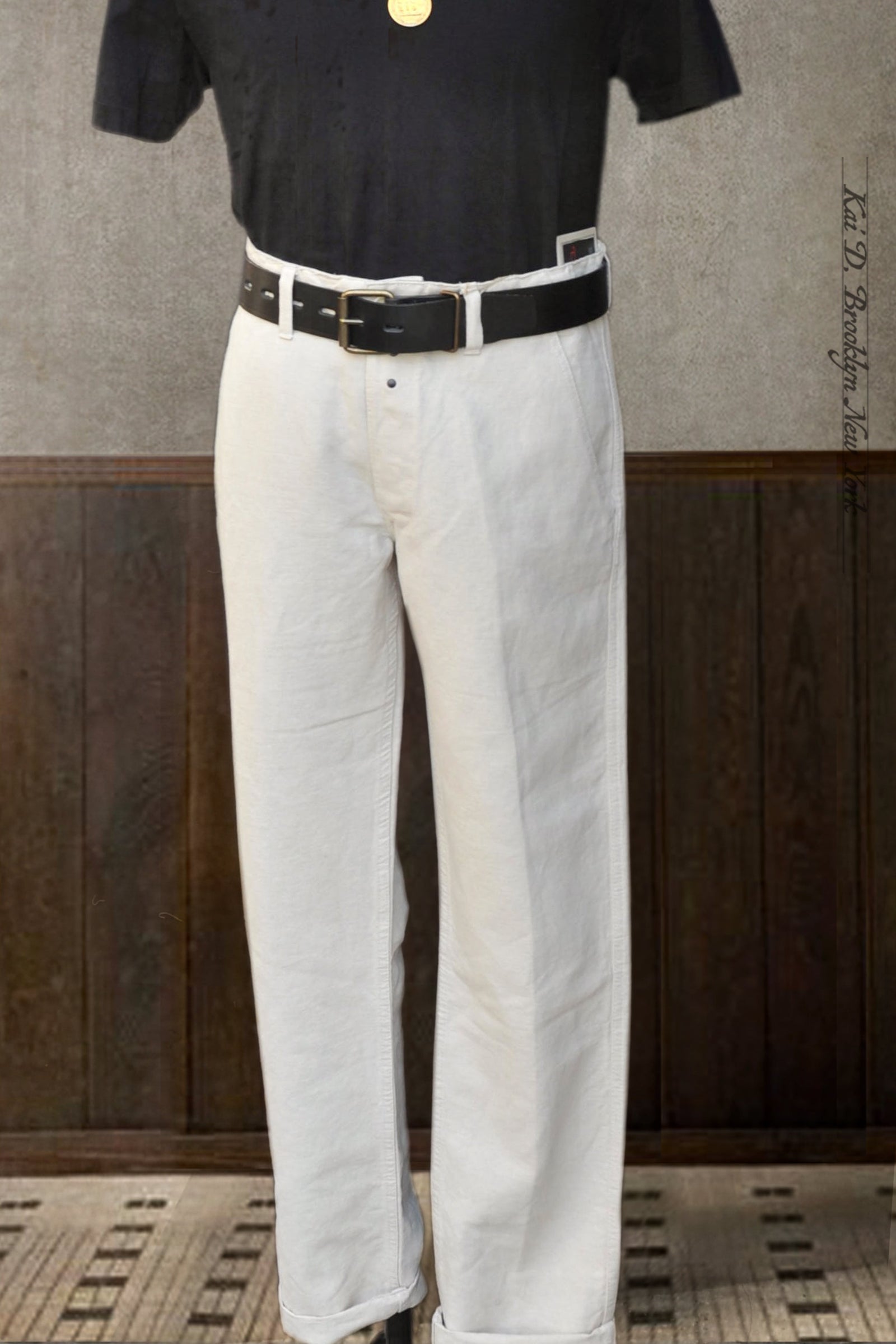 Cotton Linen Chore Pants 34
