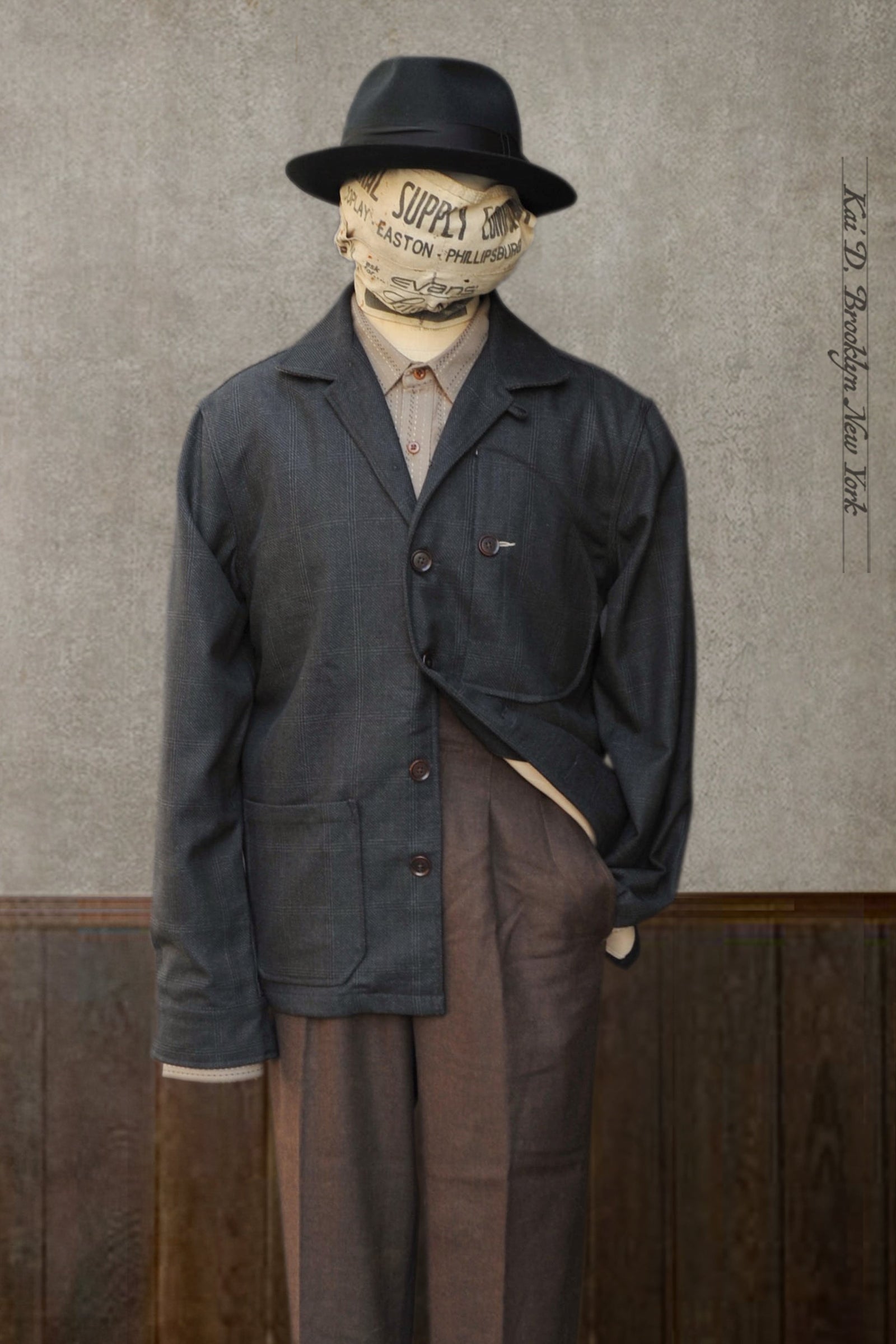 Hardy Chore Jacket Tonal Plaid Virgin Wool M