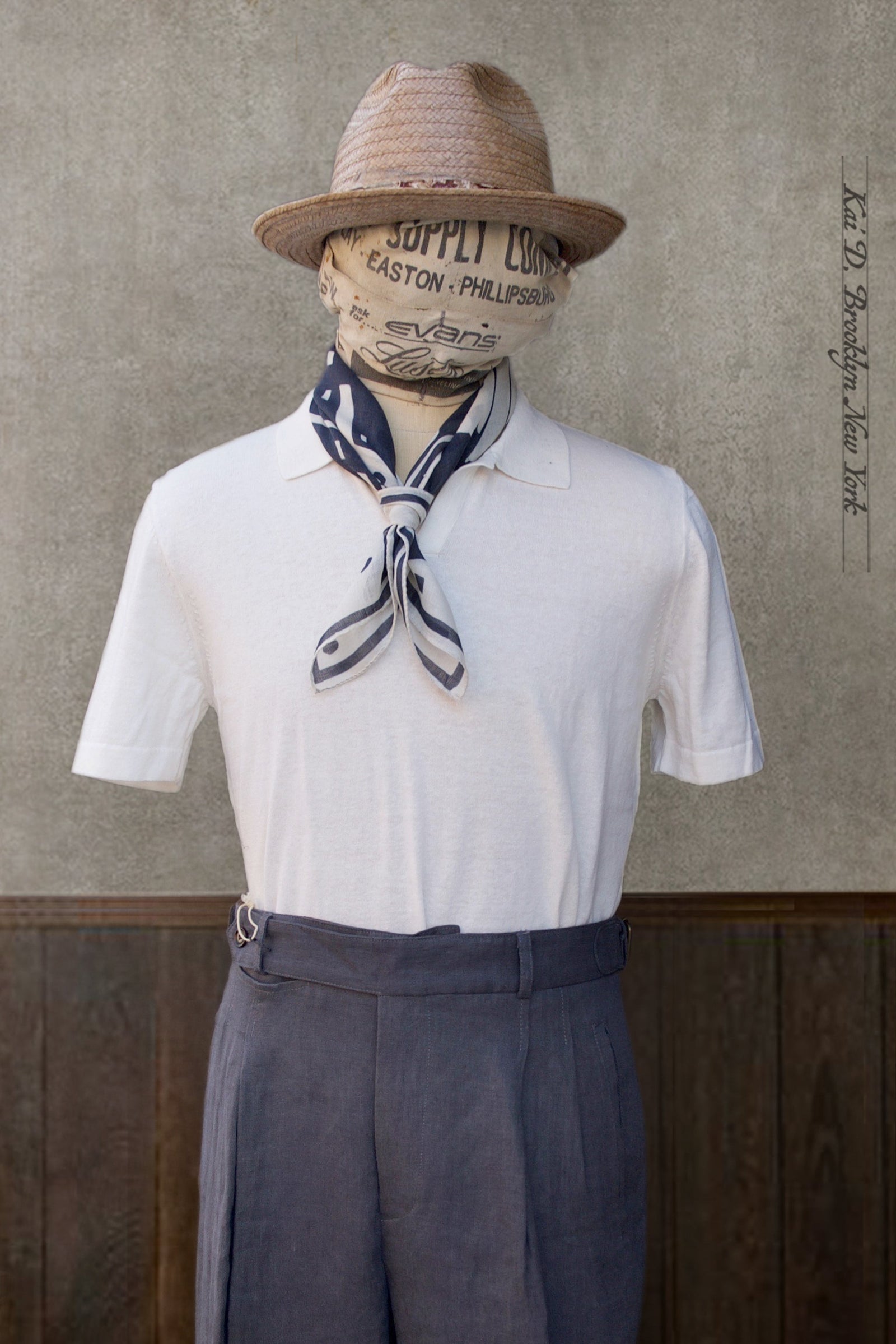 Johnny Collar Polo - Ecru - M, L, XL (NO RETURN)