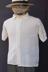 1960s Crochet Shirt Xl Xxl