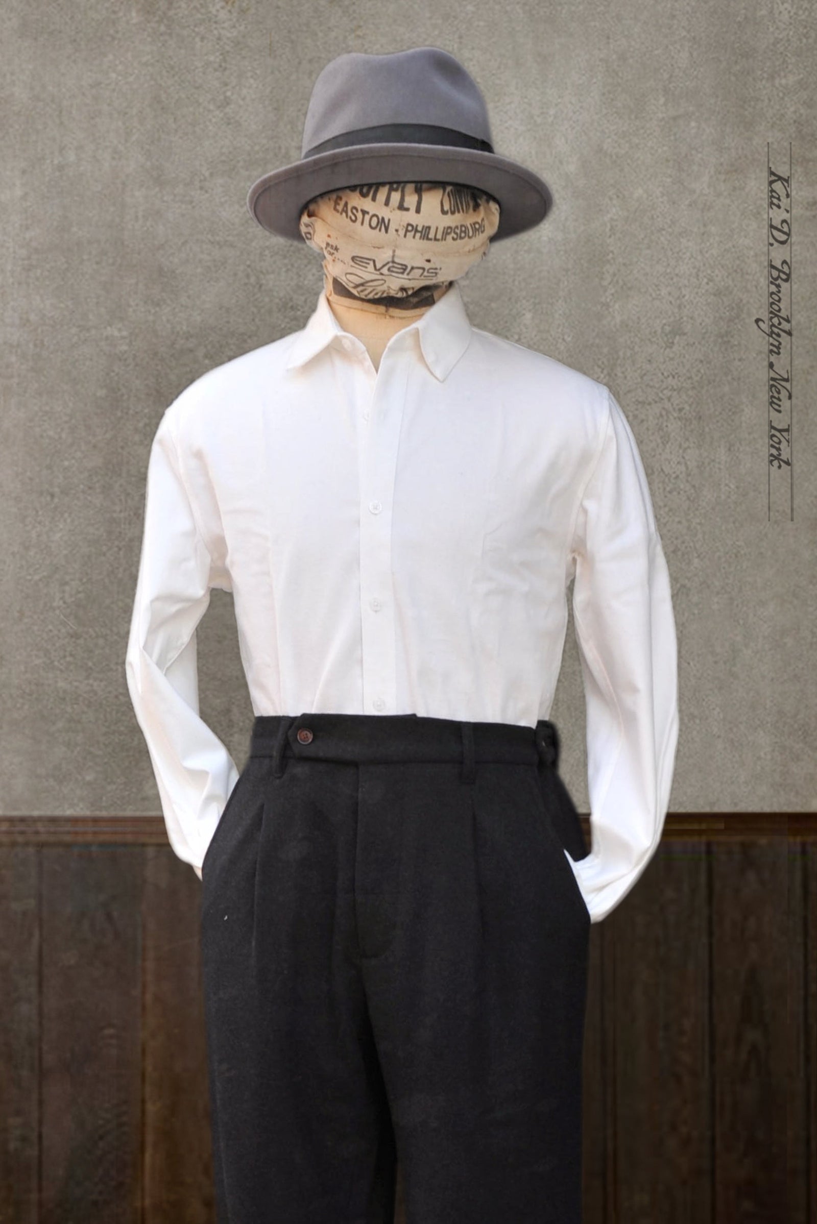 Delancey Shirt - Japanese Flannel - White - S, M, XL, XXL