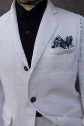 Charlie Three Button Blazer Gauze M L