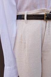 Bobby Wide Cut Pleated Trousers Gauze S M L