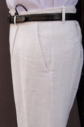 Bobby Wide Cut Pleated Trousers Gauze S M L