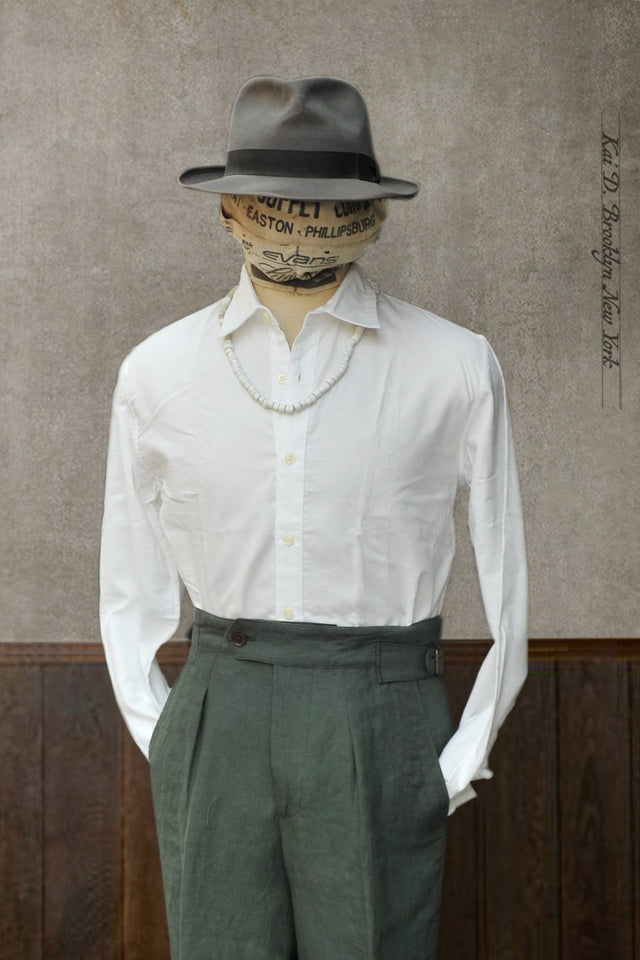 Delancey Shirt - Organic Cotton Oxford - Eggshell - S, M, XL, XXL