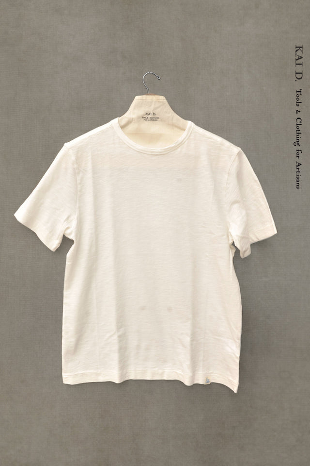 Lofty Pima Slub Cotton Tee -White - S