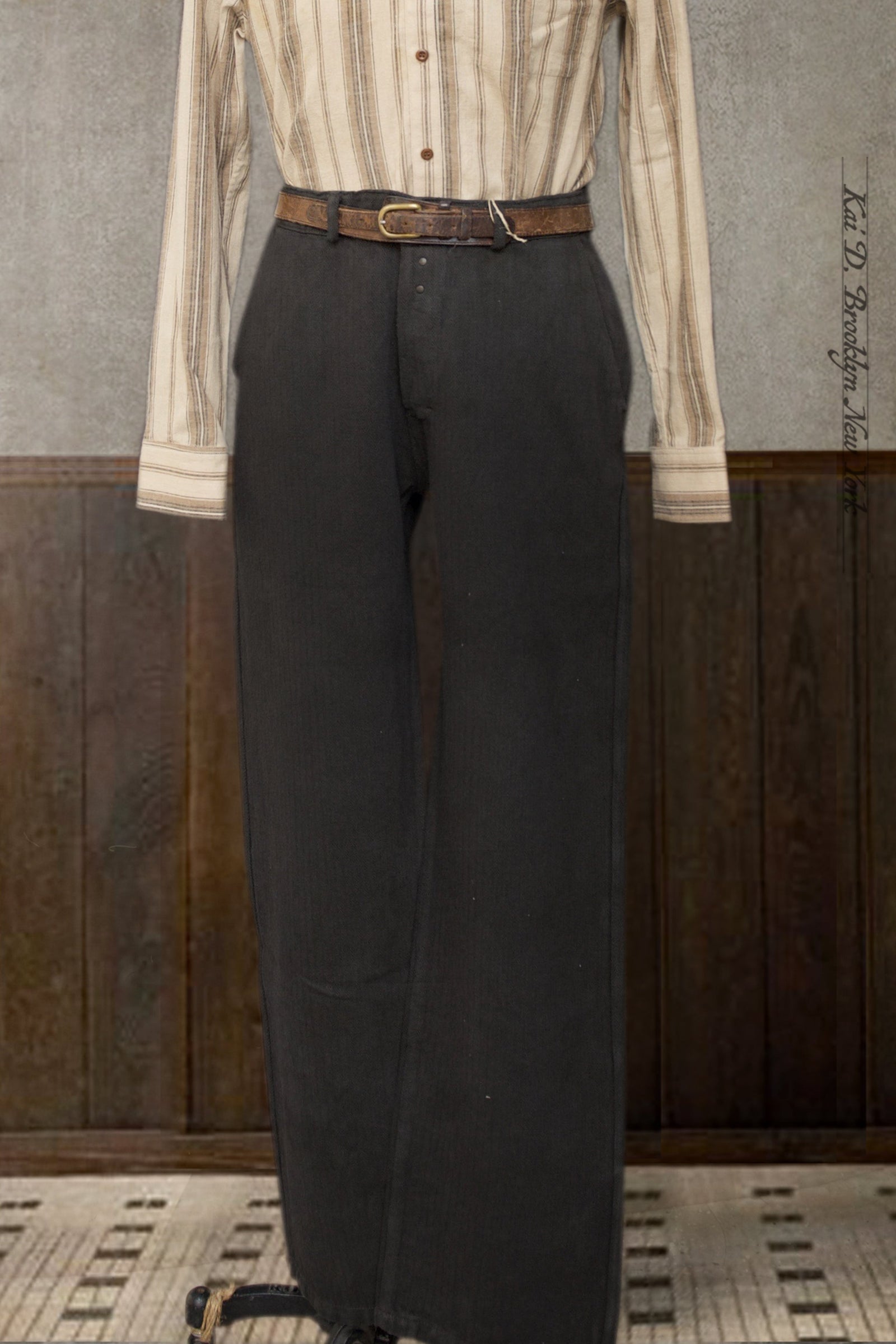 Wide Leg Chore Pants Shadow 31