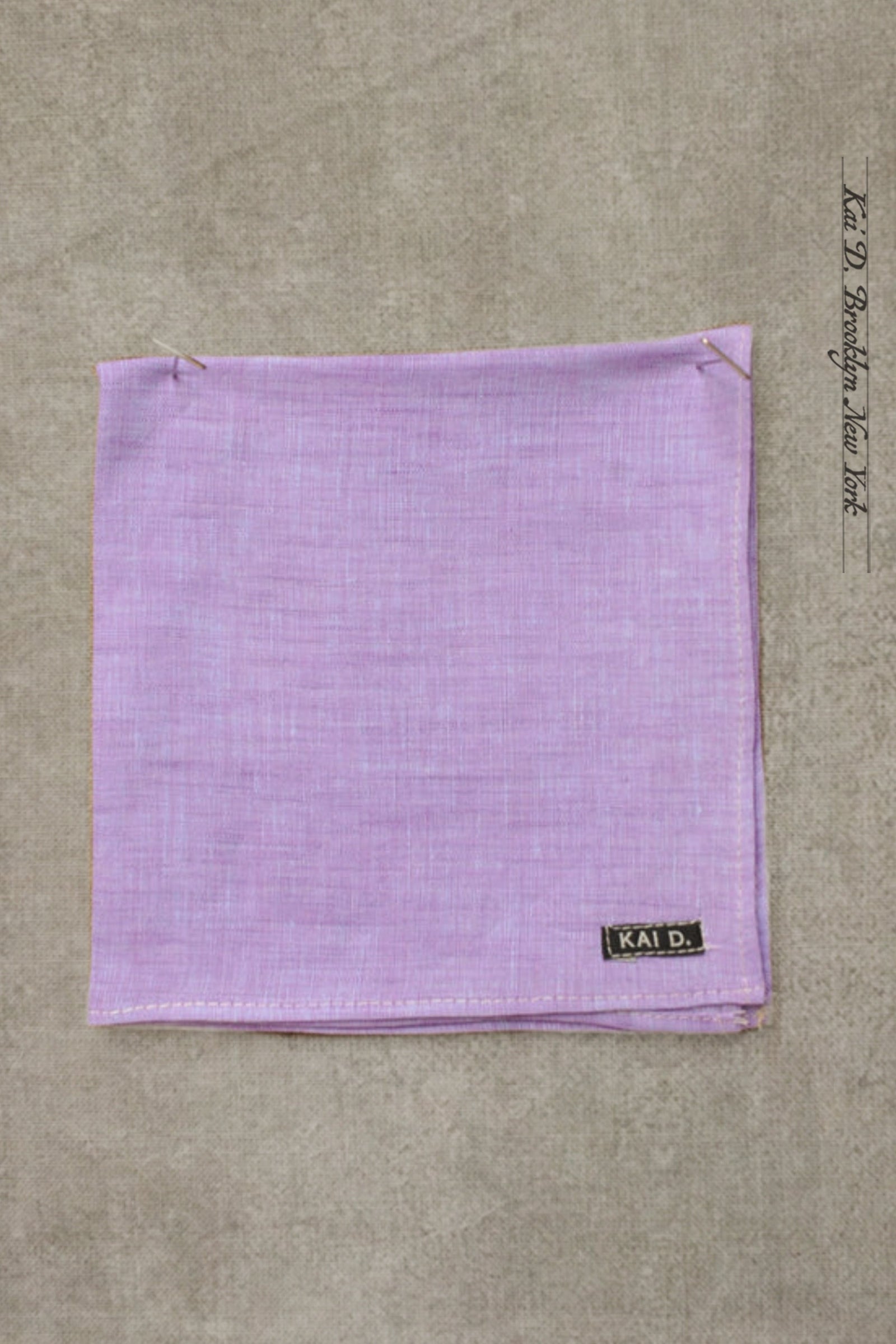 Italian Linen Pocket Square Purple