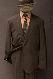 Writer S Jacket Super 130s Wool Bark 48 50