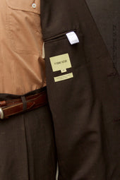 Writer S Jacket Super 130s Wool Bark 48 50