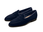 Grand Fenelon Penny Loafers In French Noble Suede