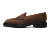 Pall Mall Loafers In Ebony Brown Nubuck