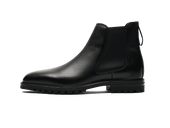 Ribot Boots In Hatch Grain Calf With Shearling