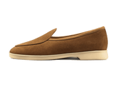 Stride Loafers In Earth Glove Suede Natural Sole