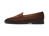 Stride Loafers In Ebony Brown Shield Nubuck