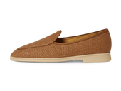 Stride Loafers In Honey Raffia With Natural Sole