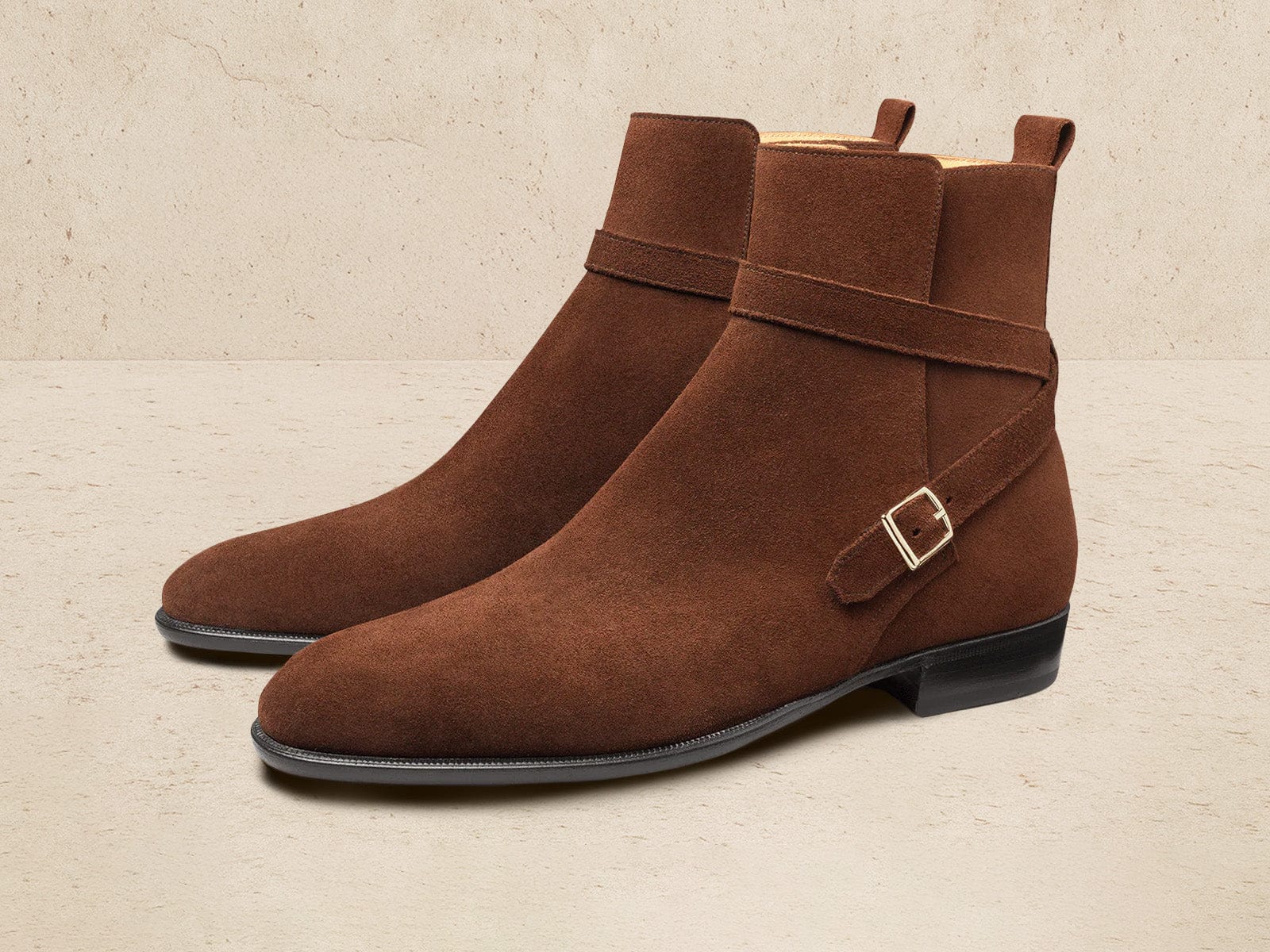 Watts Jodhpur Boots In Dark Snuff Shield Suede