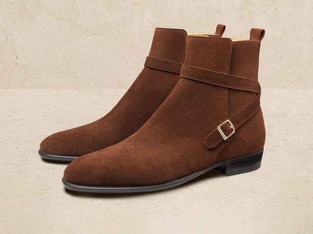 Watts Jodhpur Boots in Dark Snuff Shield Suede