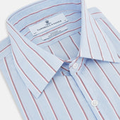 And Burgundy Multi Stripe Westminster Shirt
