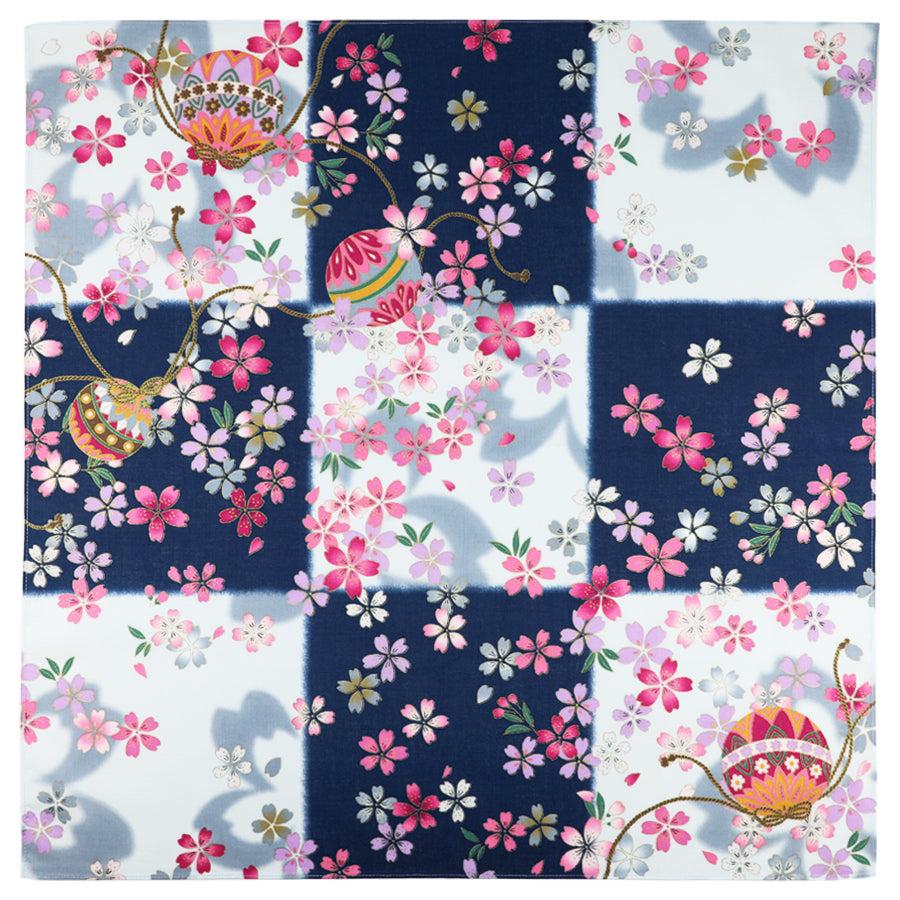 Kimono Motif Cotton Handkerchief