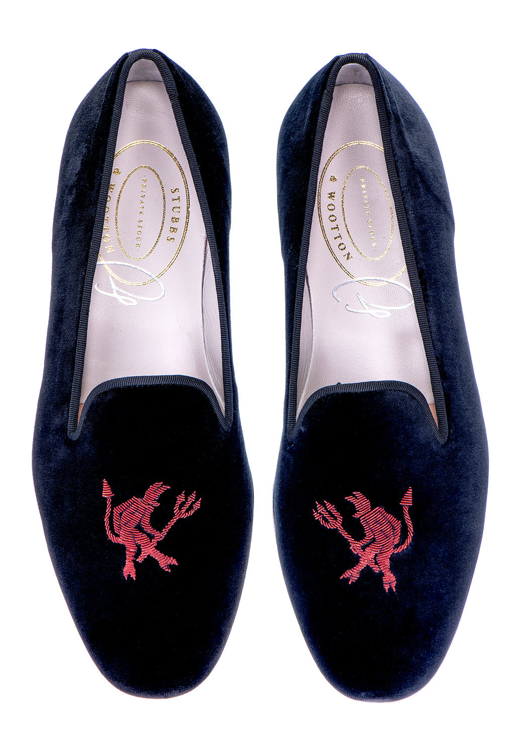 Devil Noir Velvet Slipper (Men)
